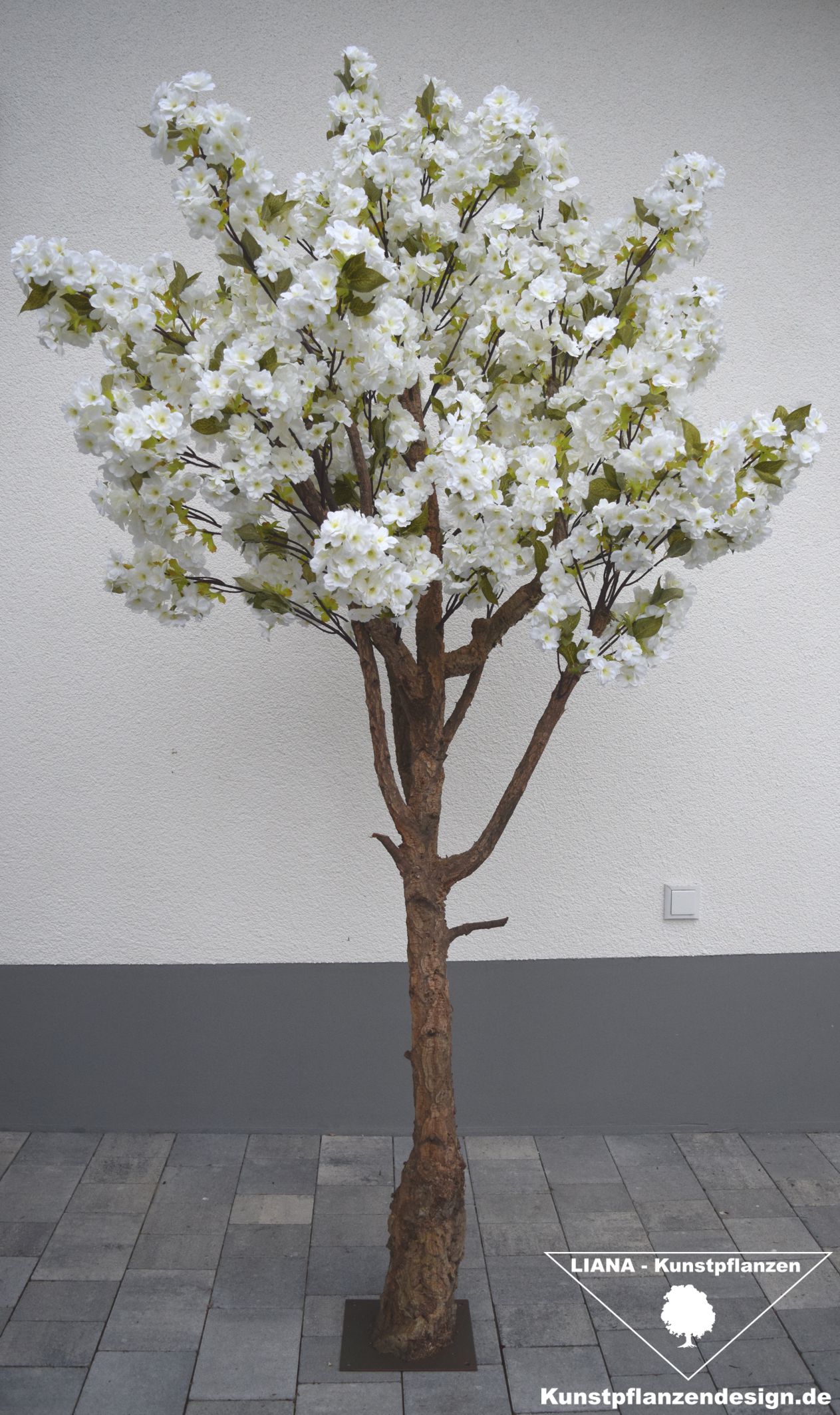 - Kirschbluetenbaum Onlineshop bl. weiß Kunstpflanzen Liana